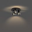 Slimme-plafondlamp-zwart-met-smoke-glas-3-lichts-incl.-WiFi-A60---Vidro