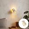 Faretto moderno beige con corda, ruotabile e inclinabile - Kora