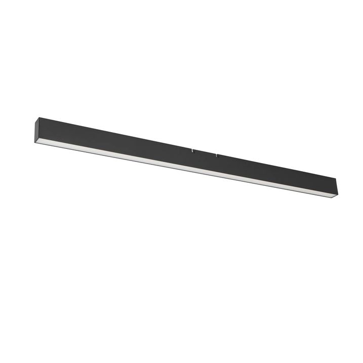 Plafonieră neagră incl. LED cu 3 trepte de intensitate reglabilă 2700-4000K cu comutator DIP - Keane