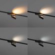 Moderne-sort-spotlight-for-1-fase-skinnesystem-inkl.-LED,-roterbar-og-tiltbar---Magnetic-Lance