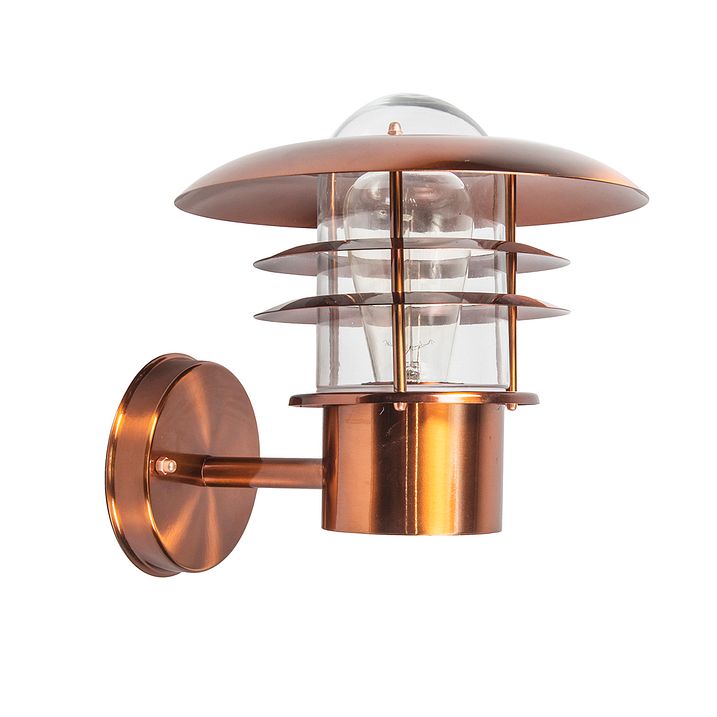 Vintage utomhusvägglampa koppar IP44 - Prato