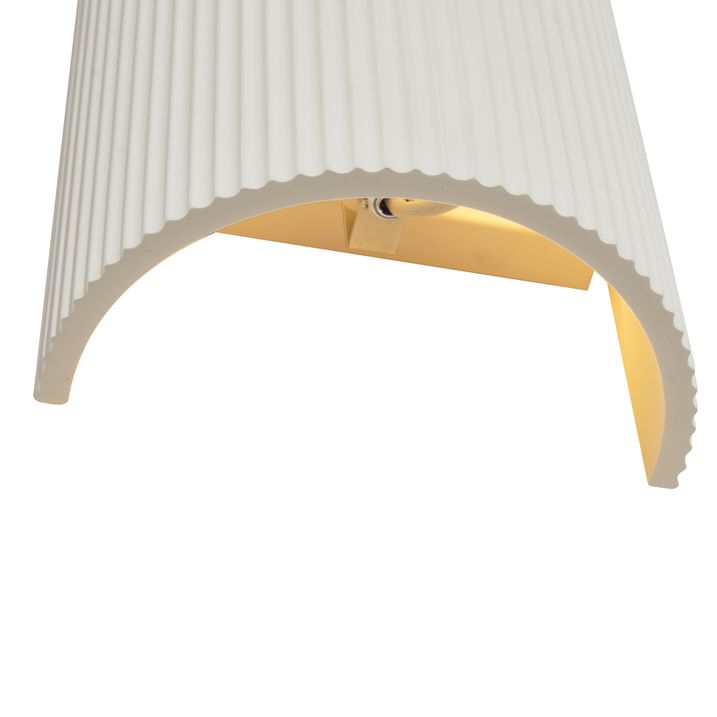 Lampada da parete scandinava beige ovale - Plaster