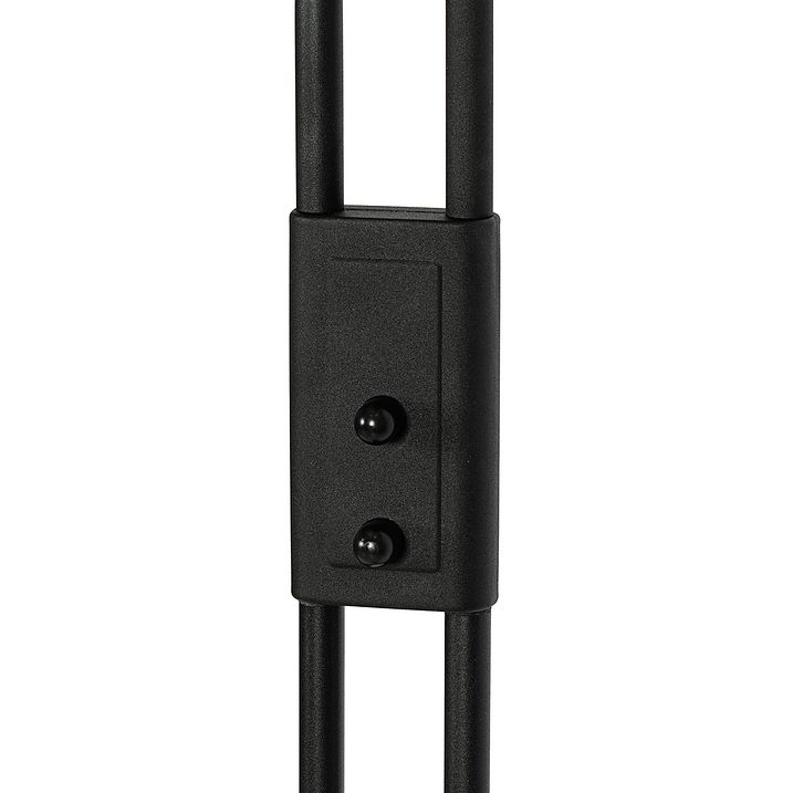 Lampadaire noir avec LED et variateur avec liseuse - Kelso