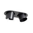 Spot-encastré-arrondi-métal-canon-de-fusil-GU10-70-mm-inclinable-2-lumières---Installa