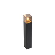 Standing-Outdoor-Lamp-Black-50-cm-IP44-with-Smoke-Glass---Denmark