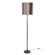 Podna-lampa-crna-sa-smeđom-plišanom-nijansom-40cm---Simplo
