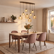 Art-Deco-függőlámpa-sötét-bronz-színű-borostyán-üveggel-ovális-8-lámpás---Sandra