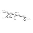 Modern-Track-Lighting-System-with-3-Spotlights-White-with-Beige-1-Phase-GU10-70mm---Iconic-Jeana-Luxe