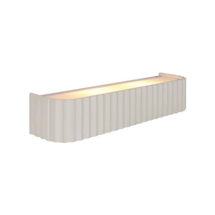 Skandinavska zidna lampa bež pravougaona 2-svetla - Plaster
