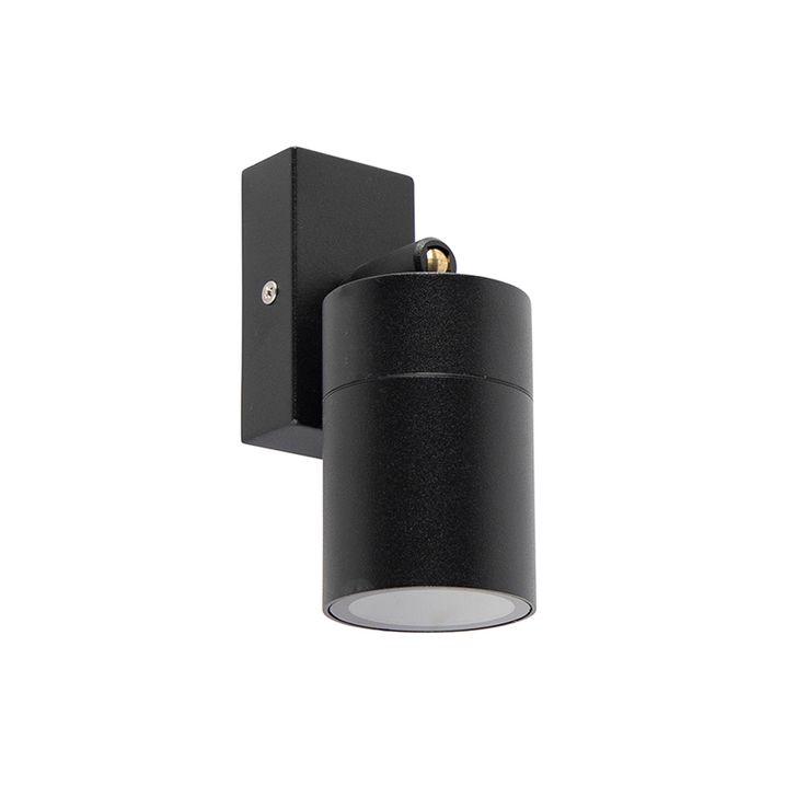 Slimme buiten wandlamp zwart IP44 incl. WiFi GU10 - Solo