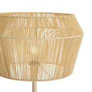 Golvlampa-beige-med-lampskärm-i-pappersrep-50/50/30---Simplo
