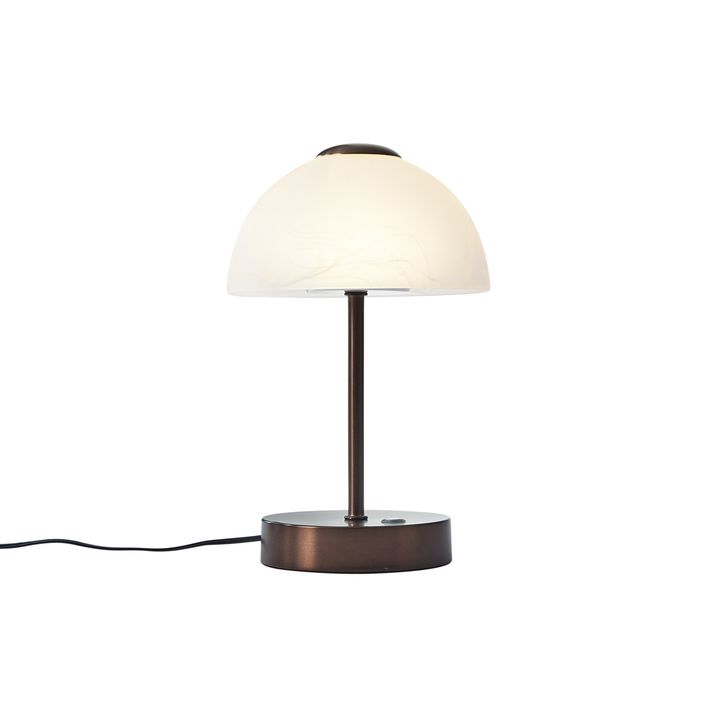 Lampe de table design bronze foncé avec LED à intensité variable - Joya