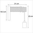 Lámpara-de-pared-inteligente-industrial-negra-con-madera-con-WiFi-G95---Gallow