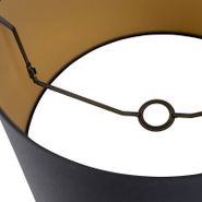 Tienidlo-na-lampu-z-bavlny-čierne-40/45/25-so-zlatým-vnútrom