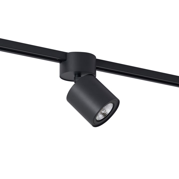 Dritë e Zezë Moderne për Sistem Binarësh 1-Fazor GU10 70 mm - Iconic Roto