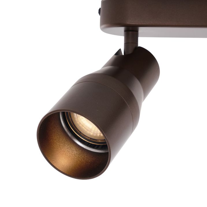 Spot encastré rond bronze foncé GU10 50 mm 2 lumières - Stanley