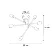 Plafoniera-smart-bronzo-scuro-a-6-luci-con-6-Wifi-G95---Sydney