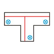 T-csatlakozó-3-fázisú-sínhez-Bal-T-fehér