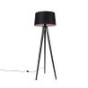 Tripodas juodas su lininiu gaubtu juodas 45 cm - Tripod Classic