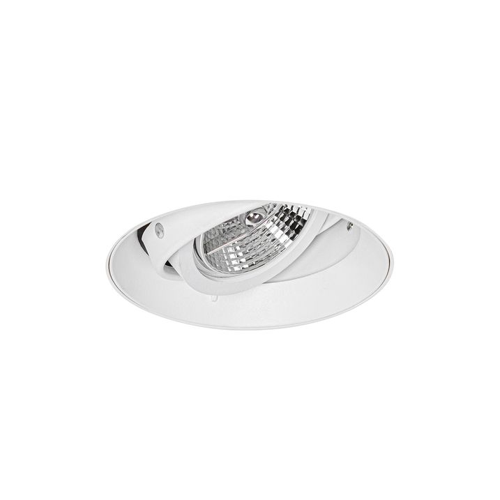 Spot encastré moderne blanc GU10 AR70 rond sans bordure - Oneon