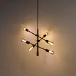 Viedā-industriālā-piekaramā-lampa-melna,-ieskaitot-6-WiFi-ST64---Sydney