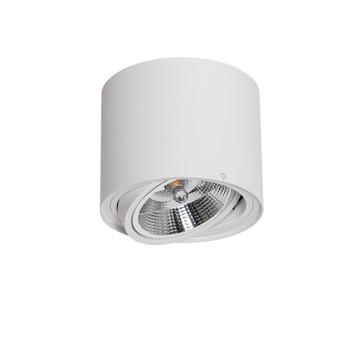 Set of 4 Modern Ceiling Spotlights White Rotatable and Tiltable AR111 - Rondoo Up
