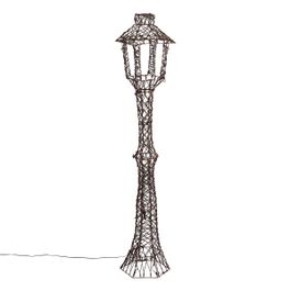 Kerst buiten lantaarn bruin rotan 150cm incl. LED IP44 - Faro