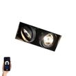 Pametni-ugradni-reflektor-crni-bez-okvira-2-svetla-uklj.-2-Wifi-GU10-70mm---Oneon