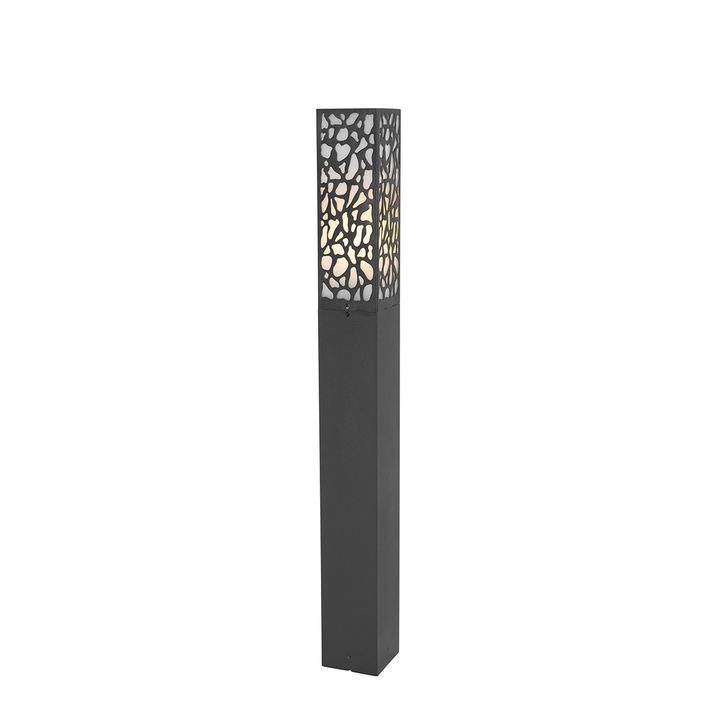 Modern kültéri oszlop lámpa fekete 90 cm IP44 - Nicole