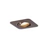 Spot encastré rond bronze foncé GU10 50mm orientable et inclinable IP44 - Alberto