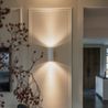 Design wandlamp wit rond 2-lichts - Sab