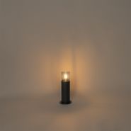 Standing-Outdoor-Lamp-Black-with-Smoke-Shade-30-cm-IP44---Odense