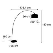 Lámpara-de-pie-moderna-de-arco-negro-con-WiFi-G95---Vinossa