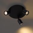 Moderne-baderomsspotlight-sort-3-lys-IP44---Ducha