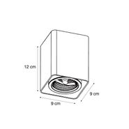 Design-Surface-Mounted-Spotlight-Black-GU10-70mm-Rotatable-and-Tiltable---Vox