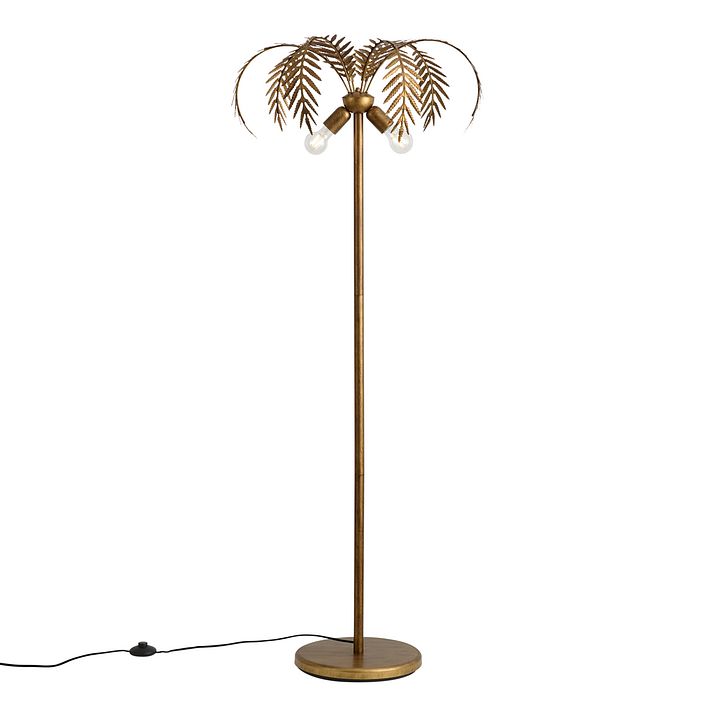 Vintage Stehleuchte gold 156 cm 2-Licht - Botanica