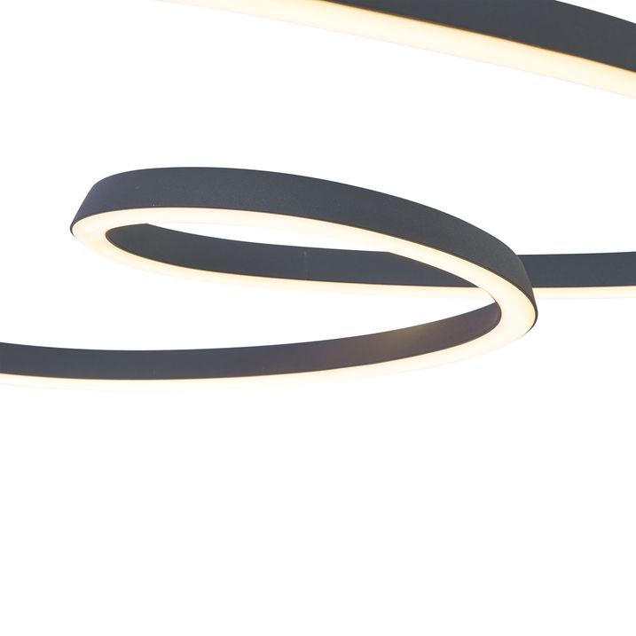 Scandinavian Pendant Lamp Black 72cm incl. LED 3-Step Dimmable - Circuit