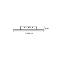 Pannello-LED-Smart-bianco-40-cm-con-LED-Dim-to-Warm-con-telecomando---Knob