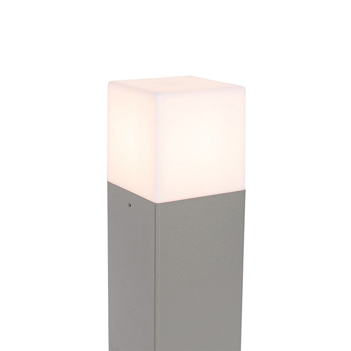 Lampada da esterno 50 cm grigia con picchetto a terra e manicotto per cavi - Denmark