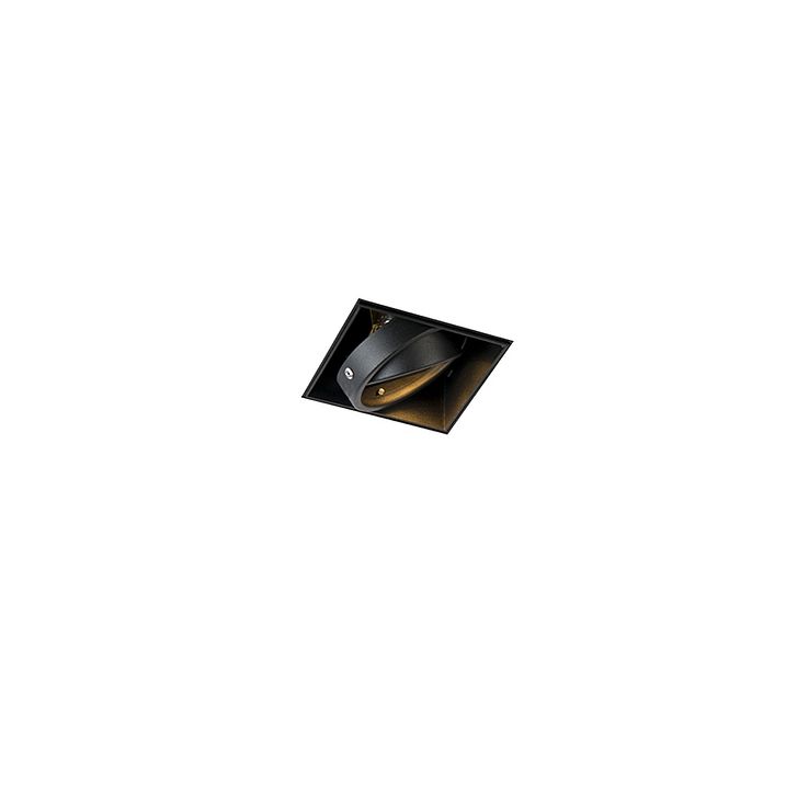 Recessed Spotlight Black GU10 Rotatable and Tiltable Trimless - Oneon