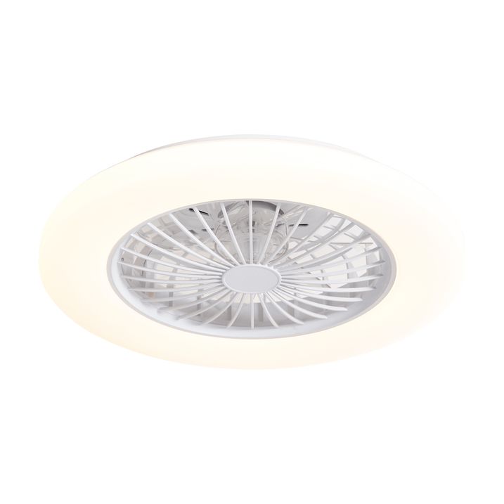 Plafondventilator wit 48.5cm incl. LED dimbaar in Kelvin met afstandsbediening - Clemo