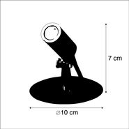 Set-mit-4-schwarzen-Gartenstrahlern-inkl.-LED-IP68---Garly