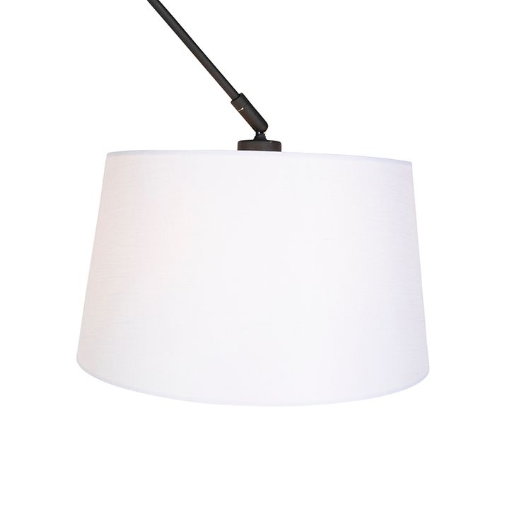 Pakabinama lempa juoda su lininiu gaubtu balta 35 cm - Blitz