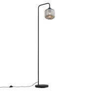 Lampada-da-terra-smart-nera-con-vetro-fumé-incl.-WiFi-A60---Ana