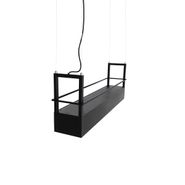 Lampada-a-sospensione-intelligente-nera-con-mensola-incl.-4-GU10-Wi-Fi---Cage-Rack