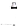 Lampă de podea retro neagră cu abajur Granny negru cu gri 45 cm - Simplo