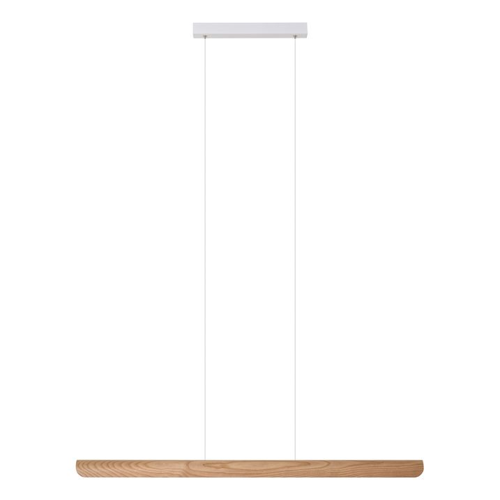 Scandinavische hanglamp naturel hout incl. LED 3-staps dimbaar - Kaneau