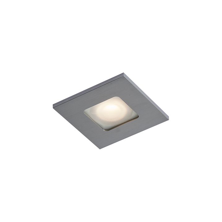 Nowoczesny reflektor wpuszczany Gunmetal Kwadratowy IP44 - Qure