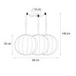 Lampada-a-sospensione-di-design-bianca-in-seta-30-cm-3-luci---Plu