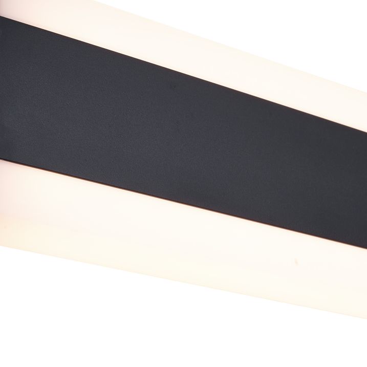 Moderne vegglampe svart 30 cm inkl. LED CCT IP54 - Vanya